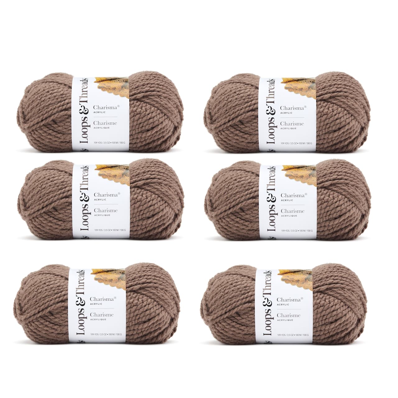 6 Pack: Charisma® Yarn by Loops & Threads®